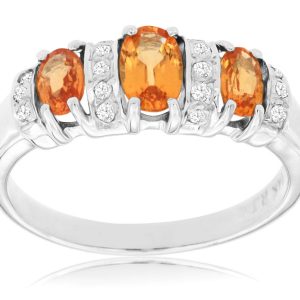 YELLOW SAPPHIRE & DIAMOND RING