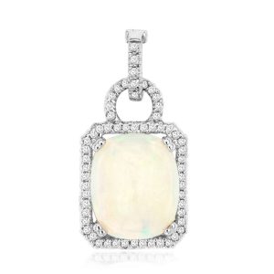 OPAL & DIAMOND NECKLACE