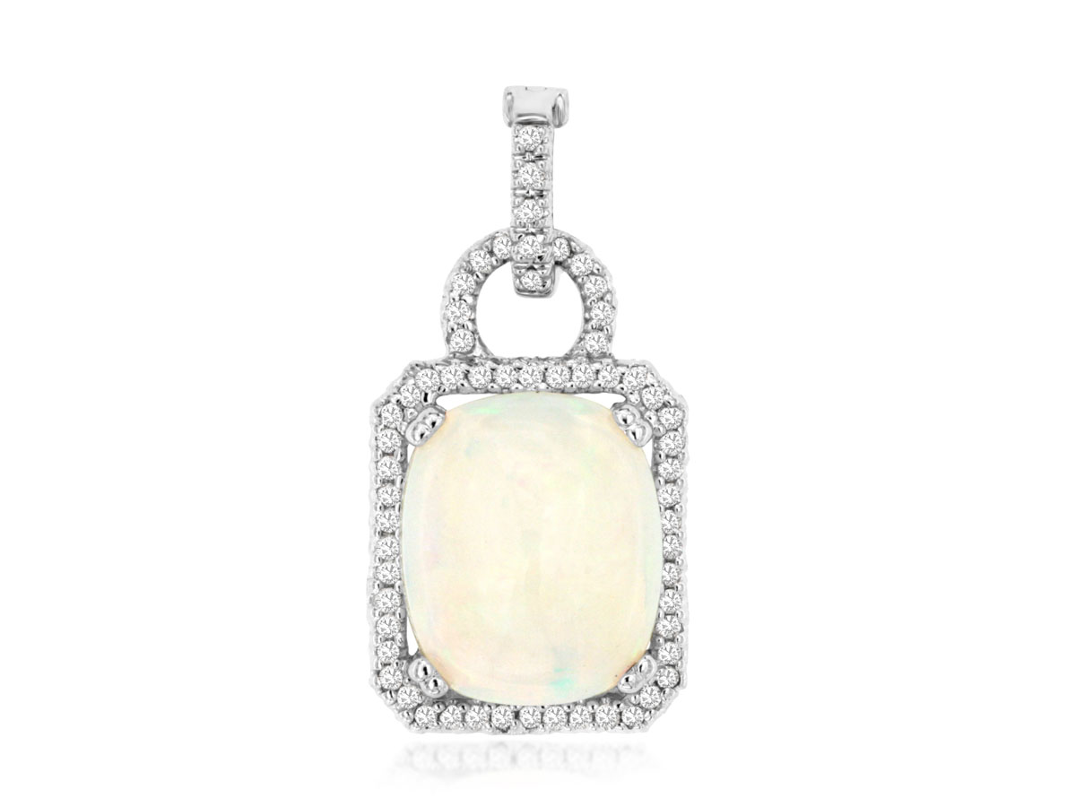 OPAL & DIAMOND NECKLACE