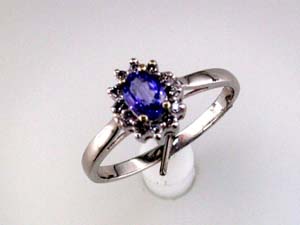TANZANITE & DIAMOND RING