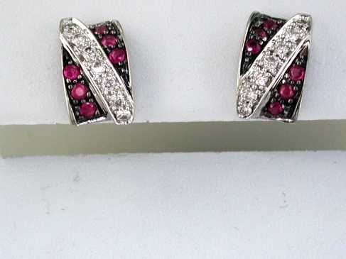 RUBY & DIAMOND EARRING