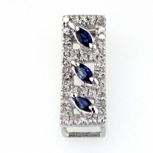 SAPPHIRE & DIAMOND PENDANT