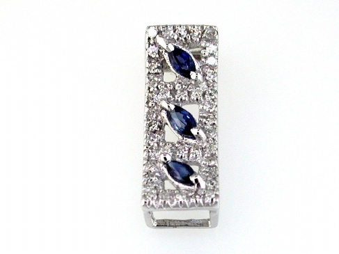 SAPPHIRE & DIAMOND PENDANT