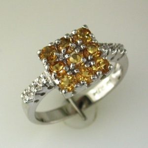 CITRINE & DIAMOND RING