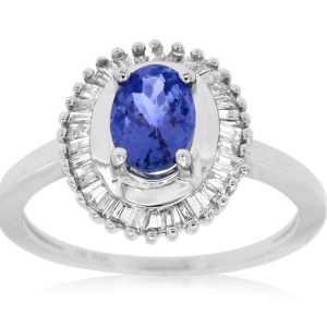 TANZANITE & DIAMOND RING