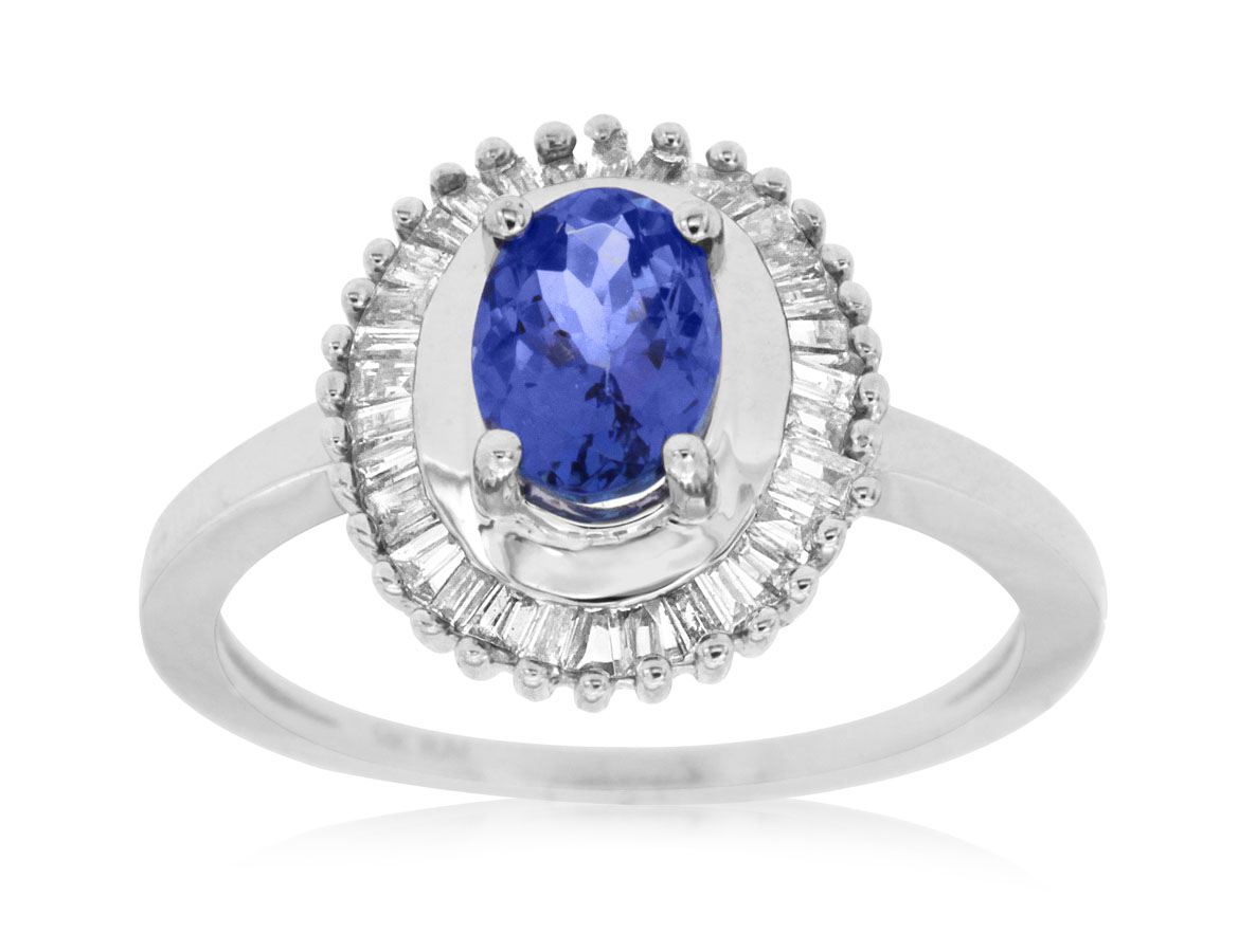 TANZANITE & DIAMOND RING