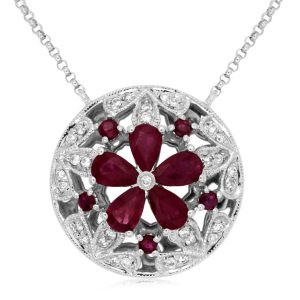RUBY & DIAMOND NECKLACE
