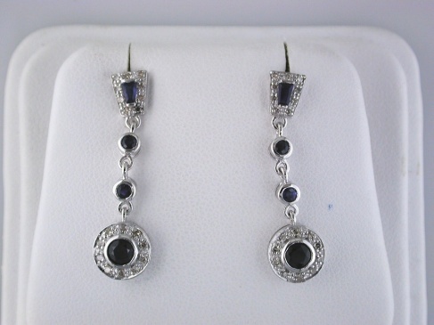 SAPPHIRE & DIAMOND EARRING