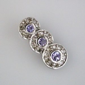 TANZANITE & DIAMOND PENDANT