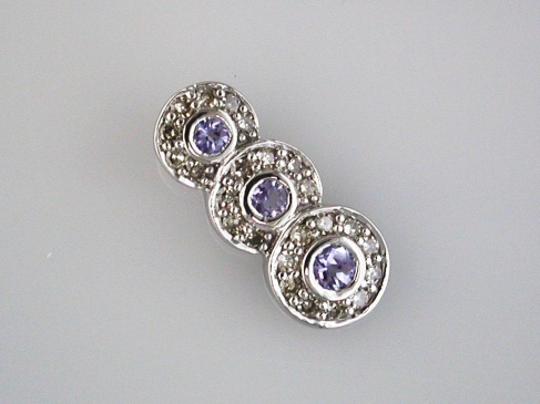 TANZANITE & DIAMOND PENDANT