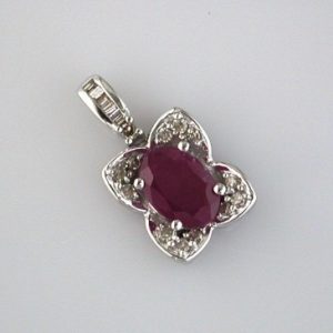 RUBY & DIAMOND PENDANT
