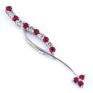 RUBY & DIAMOND PENDANT