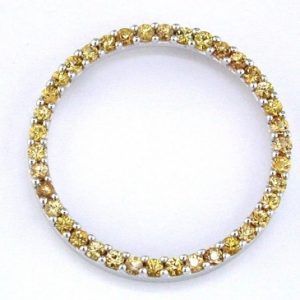 YELLOW SAPPHIRE CIRCLE PENDANT