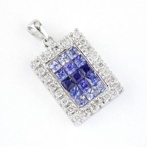 SAPPHIRE & DIAMOND PENDANT
