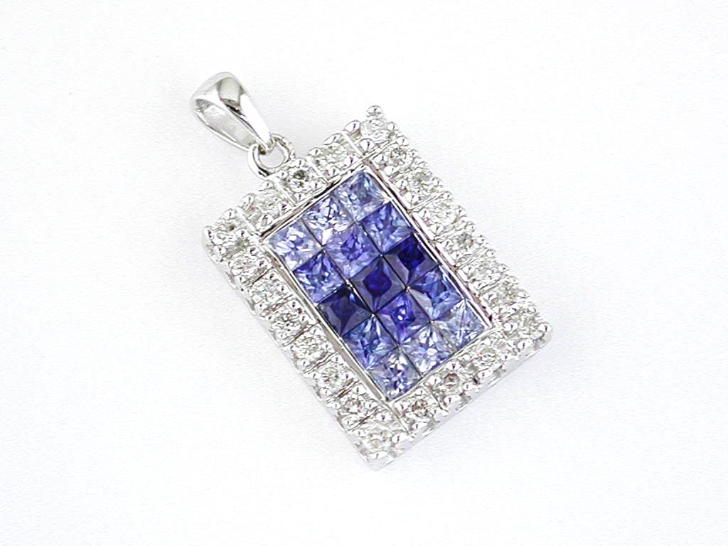SAPPHIRE & DIAMOND PENDANT