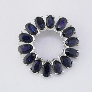SAPPHIRE CIRCLE PENDANT