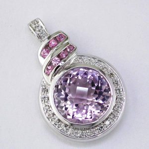 AMETHYST & DIAMOND PENDANT