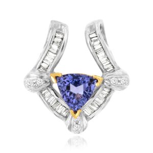 TANZANITE & DIAMOND PENDANT