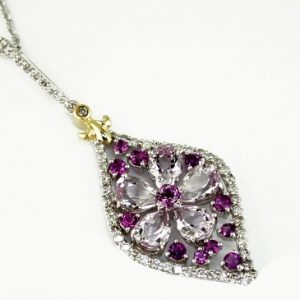 AMETHYST & DIAMOND PENDANT