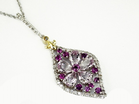 AMETHYST & DIAMOND PENDANT