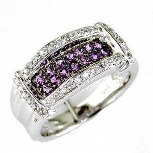 AMETHYST & DIAMOND RING