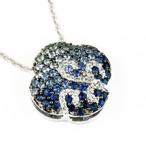 SAPPHIRE & DIAMOND PENDANT