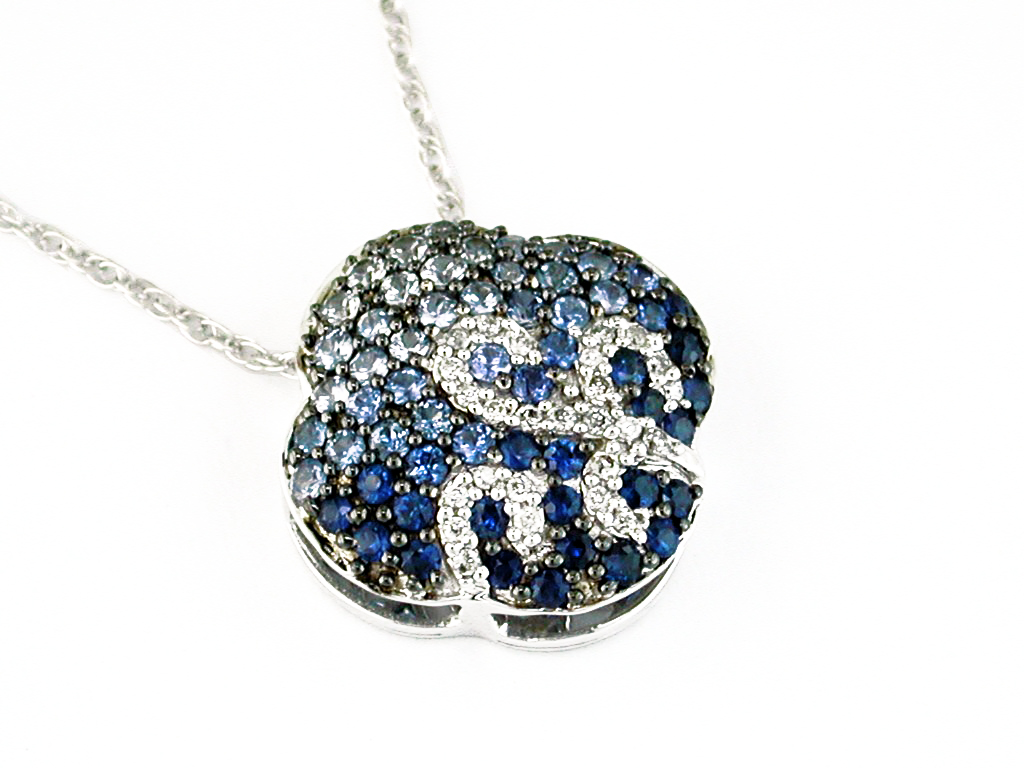 SAPPHIRE & DIAMOND PENDANT
