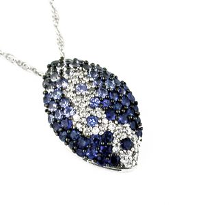 SAPPHIRE & DIAMOND PENDANT