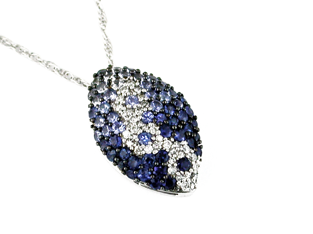 SAPPHIRE & DIAMOND PENDANT