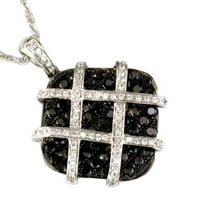 BLACK DIAMOND & DIA PENDANT