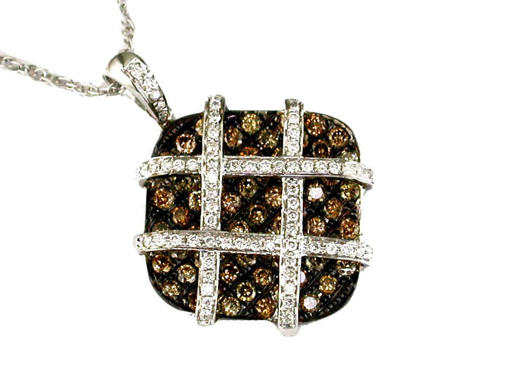 DIAMOND & MOCHA DIA PENDANT
