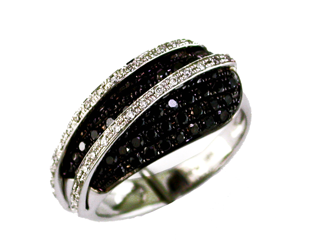 BLACK DIAMOND & DIA RING