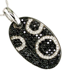 BLACK DIAMOND & DIA PENDANT