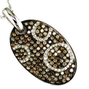 DIAMOND & MOCHA DIA PENDANT