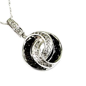 BLACK DIAMOND & DIA PENDANT
