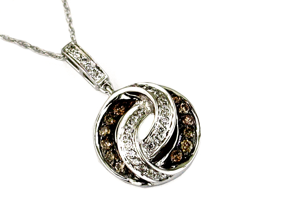 DIAMOND & MOCHA DIA PENDANT