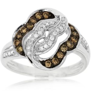 DIAMOND & MOCHA DIA RING