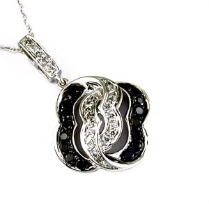 BLACK DIAMOND & DIA PENDANT