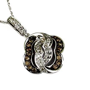 DIAMOND & MOCHA DIA PENDANT