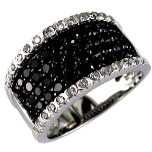 BLACK DIAMOND & DIAMOND RING