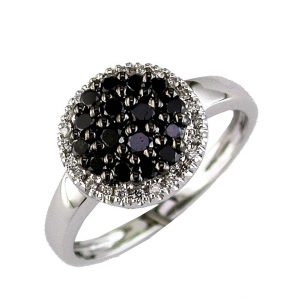 BLACK DIAMOND & DIAMOND RING
