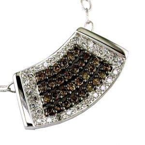 DIAMOND & MOCHA DIA PENDANT