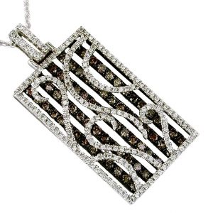 DIAMOND & MOCHA DIA PENDANT