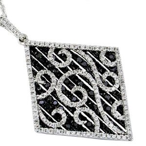 BLACK DIAMOND & DIA PENDANT