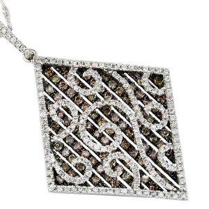 DIAMOND & MOCHA DIA PENDANT