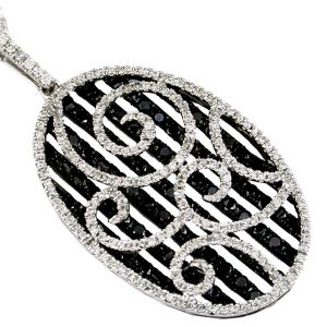BLACK DIAMOND & DIA PENDANT