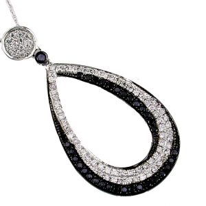 BLACK DIAMOND & DIA PENDANT