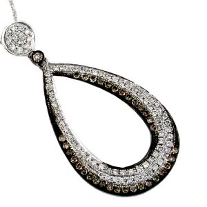 DIAMOND & MOCHA DIA NECKLACE