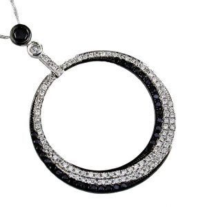 BLACK DIAMOND & DIA PENDANT