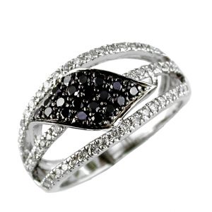BLACK DIAMOND & DIAMOND RING